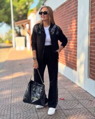 SİYAH PULLU ESORFMAN TAKIMI